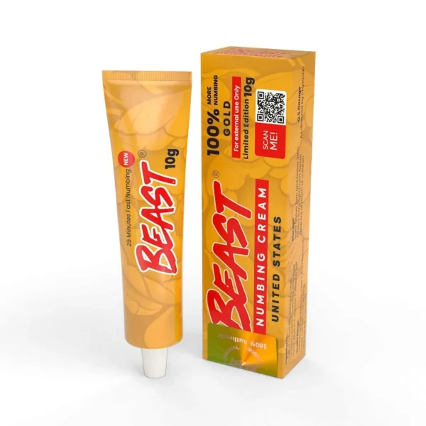 1-Pack-of-Gold-Cream.webp Beast Numbing Cream Gold 100% | Long Lasting 4-6 Hours